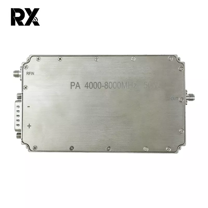 अल्ट्रा-वाइडबँड सी-बँड 4-8 GHz 50W पॉवर ॲम्प्लीफायर RF सिस्टम